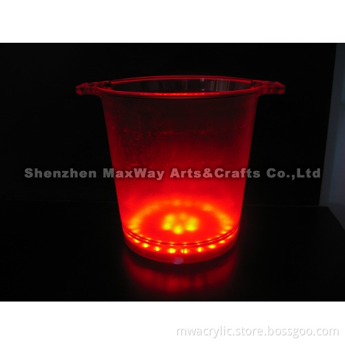 Eco-friendly LED Colourful Hot Sale Ice Bucket/Tong/Container